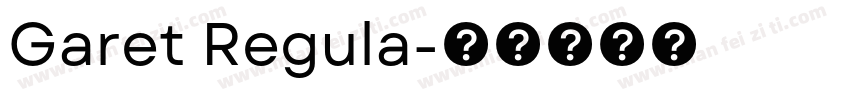 Garet Regula字体转换